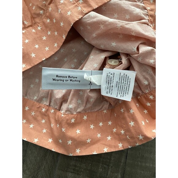 NWOT Madewell Womens Wrap Top‎ in Star Scatter Sz XS Orange Peach Fall - Picture 9 of 16